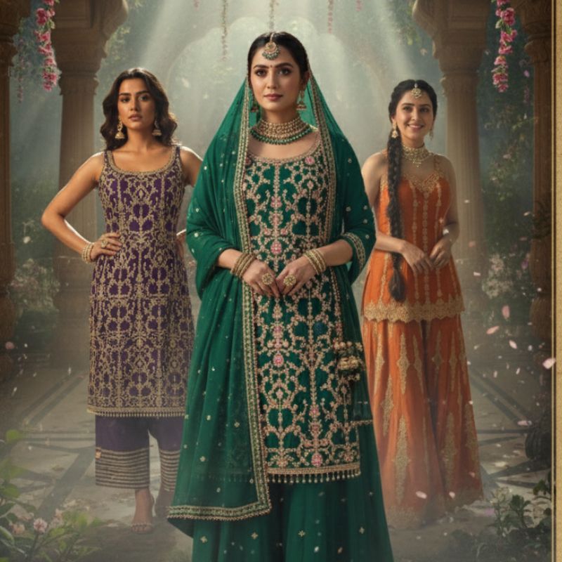 Wholesale sharara collection from Jyoti Fashion